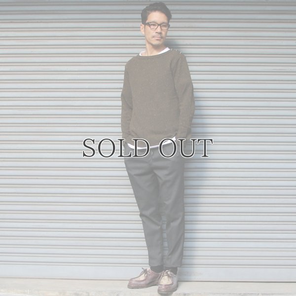 画像7: ブリティッシュ天竺3ボタンボートネック長袖ニット【MADE IN JAPAN】『日本製』/ Upscape Audience