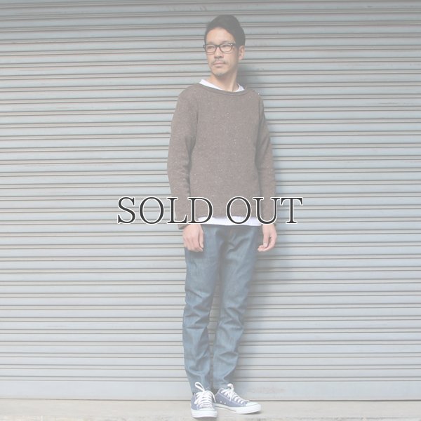 画像8: ブリティッシュ天竺3ボタンボートネック長袖ニット【MADE IN JAPAN】『日本製』/ Upscape Audience