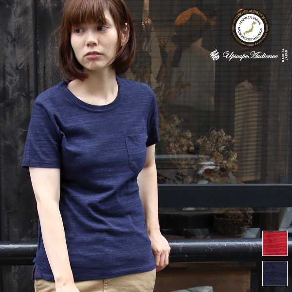 画像1: 【RE PRICE / 価格改定】スペック天竺クルーネックポケット付きカットソー[Lady's]【MADE IN JAPAN】『日本製』/ Upscape Audience