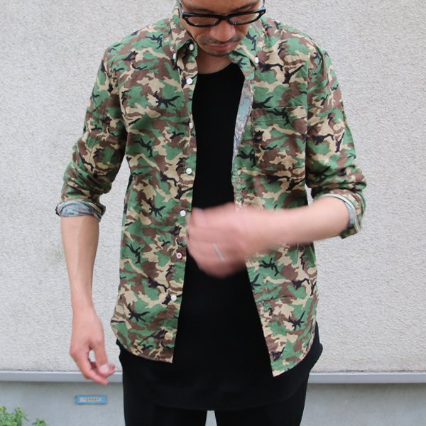 画像7: 【RE PRICE / 価格改定】バンダナクロスカモ柄長袖シャツ【MADE IN JAPAN】『日本製』 / Upscape Audience
