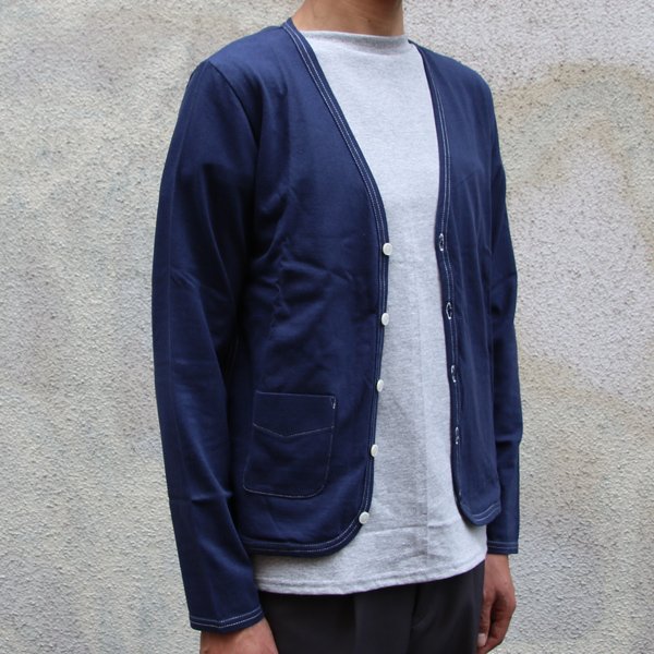 画像15: 【RE PRICE / 価格改定】ラフィー天竺パインピング長袖カーディガン【MADE IN JAPAN】『日本製』/ Upscape Audience