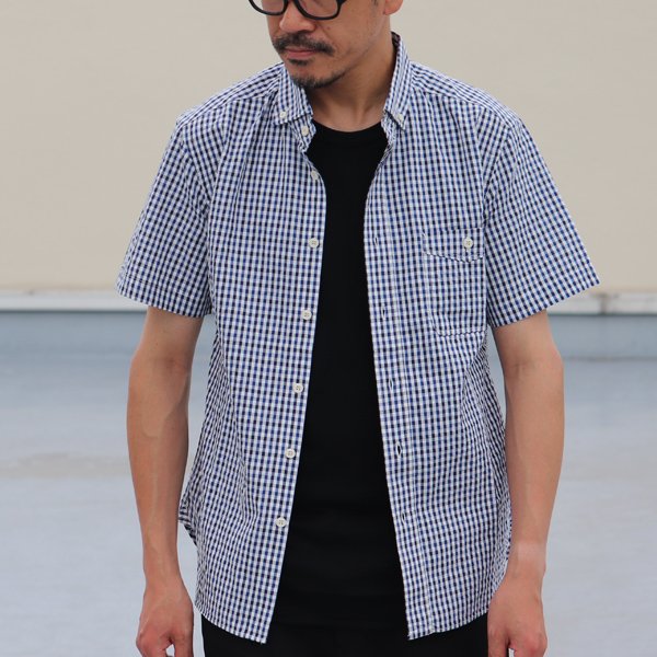 画像3: 【RE PRICE / 価格改定】Coolmax（クールマックス）ボタンダウンワイドスプレッドカラー半袖シャツ / Audience