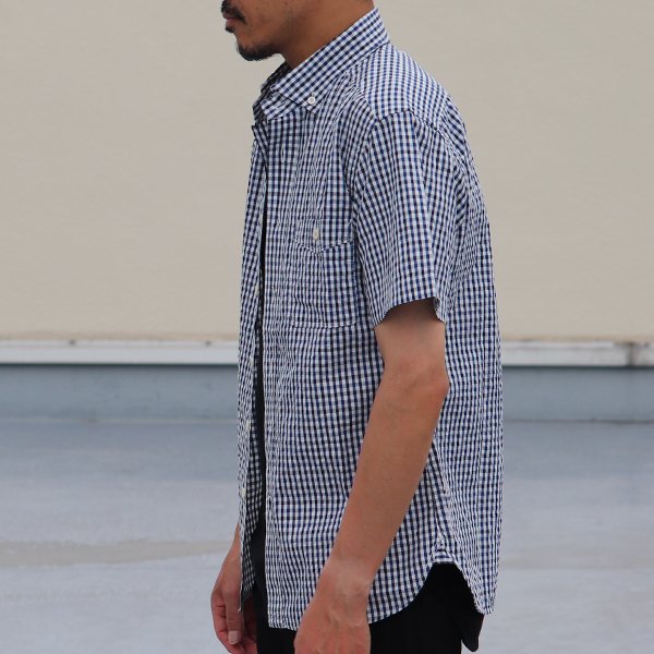 画像4: 【RE PRICE / 価格改定】Coolmax（クールマックス）ボタンダウンワイドスプレッドカラー半袖シャツ / Audience