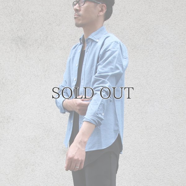 画像9: インディゴオックスフォードワイドスプレッドボタンダウン長袖シャツ【MADE IN JAPAN】『日本製』/ Upscape Audience