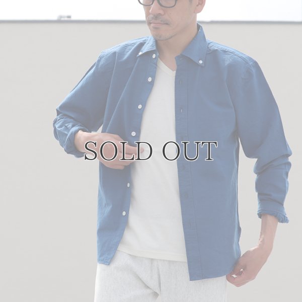 画像6: インディゴオックスフォードワイドスプレッドボタンダウン長袖シャツ【MADE IN JAPAN】『日本製』/ Upscape Audience