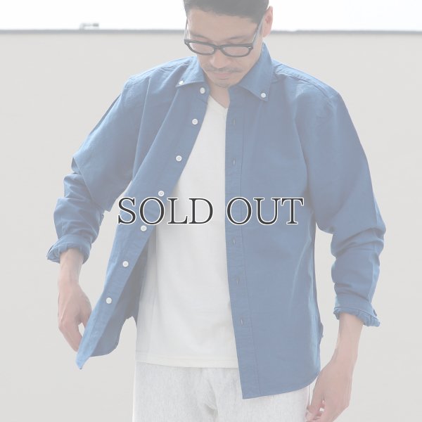 画像7: インディゴオックスフォードワイドスプレッドボタンダウン長袖シャツ【MADE IN JAPAN】『日本製』/ Upscape Audience