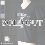 ラフィー天竺"GOOD ARTISTS..."プリントポケット付きVネックT【MADE IN JAPAN】『日本製』/ Upscape Audience