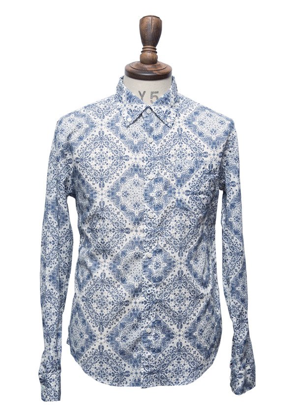 画像19: 【RE PRICE / 価格改定】バンダナプリントボタンダウンカラー長袖シャツ【MADE IN JAPAN】『日本製』/ Upscape Audience