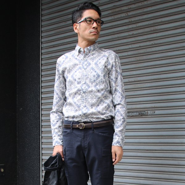 画像16: 【RE PRICE / 価格改定】バンダナプリントボタンダウンカラー長袖シャツ【MADE IN JAPAN】『日本製』/ Upscape Audience