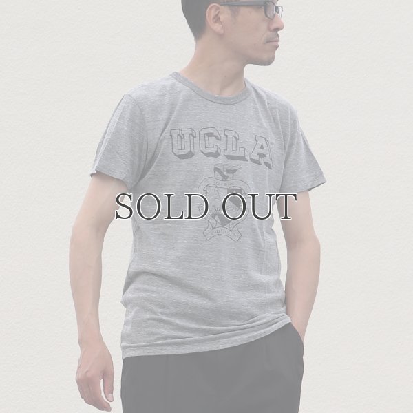 画像9: UCLA"UCLA"エンブレム三素材混カレッジプリント半袖クルーネックTシャツ / Audience