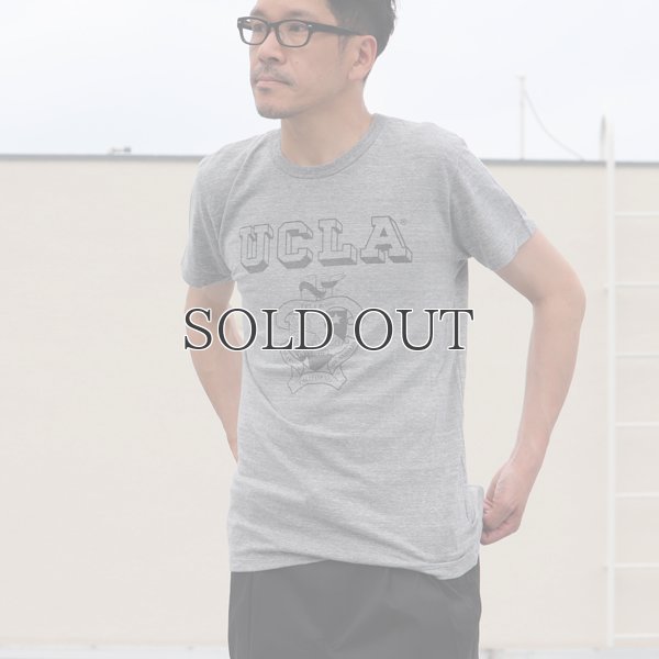 画像11: UCLA"UCLA"エンブレム三素材混カレッジプリント半袖クルーネックTシャツ / Audience