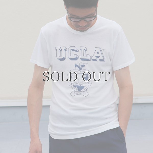 画像7: UCLA"UCLA"エンブレム三素材混カレッジプリント半袖クルーネックTシャツ / Audience