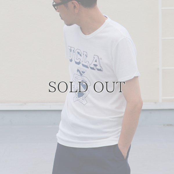 画像8: UCLA"UCLA"エンブレム三素材混カレッジプリント半袖クルーネックTシャツ / Audience