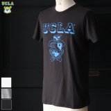 【RE PRICE / 価格改定】 UCLA"UCLA"エンブレム三素材混カレッジプリント半袖クルーネックTシャツ / Audience