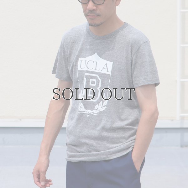 画像7: UCLA"UCLA B"エンブレム三素材混カレッジプリント半袖クルーネックTシャツ / Audience