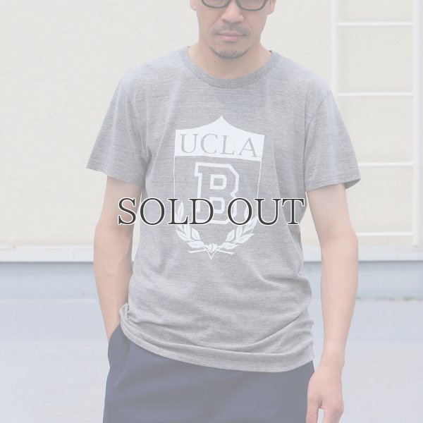 画像8: UCLA"UCLA B"エンブレム三素材混カレッジプリント半袖クルーネックTシャツ / Audience