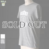 UCLA"UCLA B"エンブレム三素材混カレッジプリント半袖クルーネックTシャツ / Audience