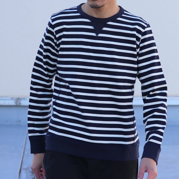 画像4: 【RE PRICE/価格改定】BSQボーダークルーネック長袖ガゼットカットソー【MADE IN JAPAN】『日本製』/ Upscape Audience