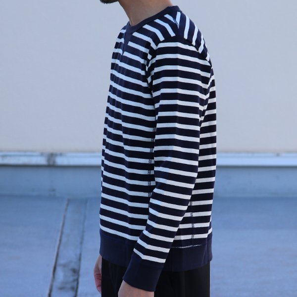 画像5: 【RE PRICE/価格改定】BSQボーダークルーネック長袖ガゼットカットソー【MADE IN JAPAN】『日本製』/ Upscape Audience