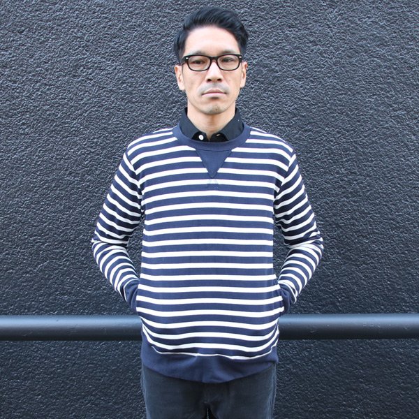 画像6: 【RE PRICE/価格改定】BSQボーダークルーネック長袖ガゼットポケ付カットソー【MADE IN JAPAN】『日本製』/ Upscape Audience