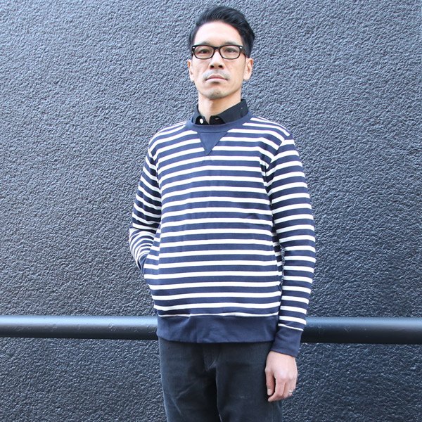 画像7: 【RE PRICE/価格改定】BSQボーダークルーネック長袖ガゼットポケ付カットソー【MADE IN JAPAN】『日本製』/ Upscape Audience