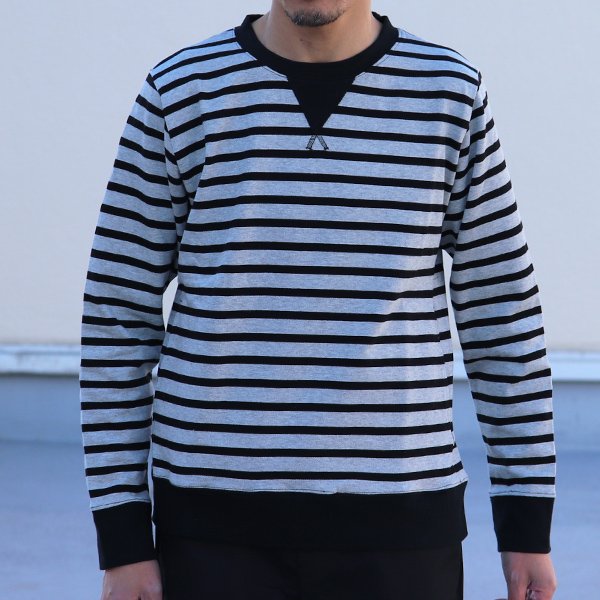 画像3: 【RE PRICE/価格改定】BSQボーダークルーネック長袖ガゼットポケ付カットソー【MADE IN JAPAN】『日本製』/ Upscape Audience