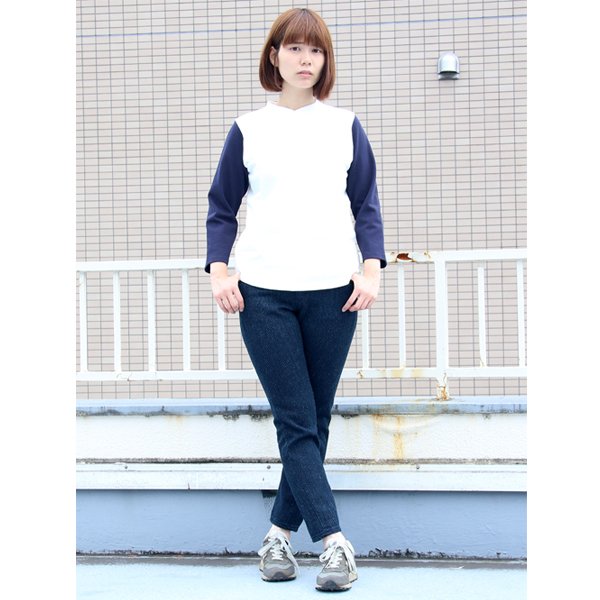 画像7: 【RE PRICE/価格改定】Basque10オンス（バスク天竺）BBアンダー7分袖カットソー [Lady's] 【MADE IN JAPAN】『日本製』/ Upscape Audience