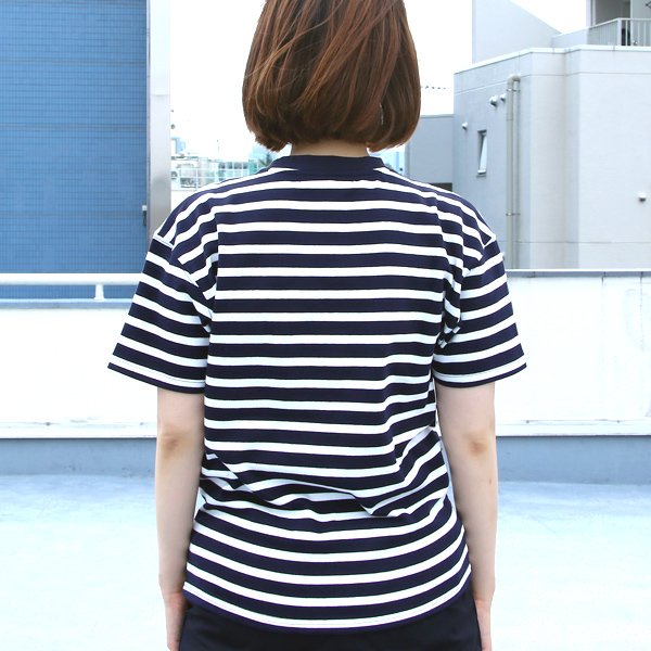 画像4: 【RE PRICE / 価格改定】BSQボーダークルーネック胸ポケ付ビックT [Lady's] 【MADE IN JAPAN】『日本製』/ Upscape Audience