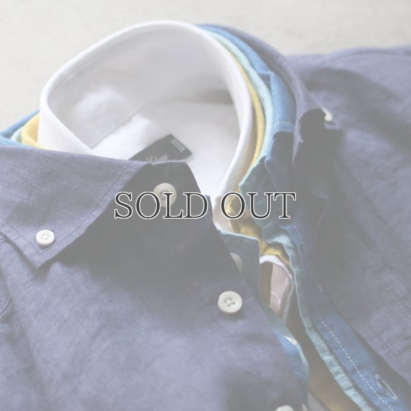 画像3: デラヴェリネンオープンスプレッドボタンダウン長袖シャツ / Audience