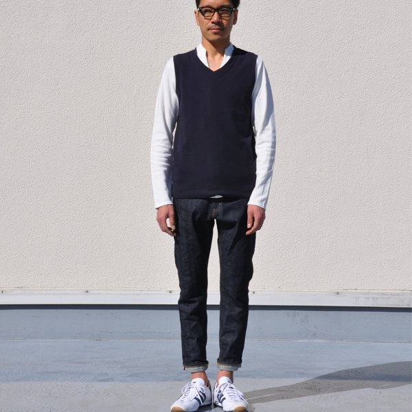 画像12: 【RE PRICE/価格改定】JPSダブルニットVネックベスト【MADE IN JAPAN】『日本製』/ Upscape Audience