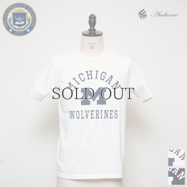 画像9: MICHIGAN "MICHIGAN M WOLVERINES" C/N S/S 6.6oz オールドプリントT / Audience