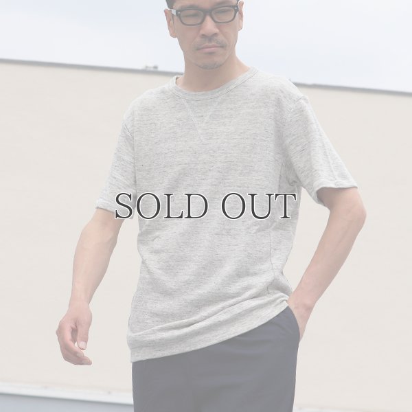 画像8: リネン裏毛ガゼットクルーネック半袖スウェット【MADE IN JAPAN】『日本製』/ Upscape Audience