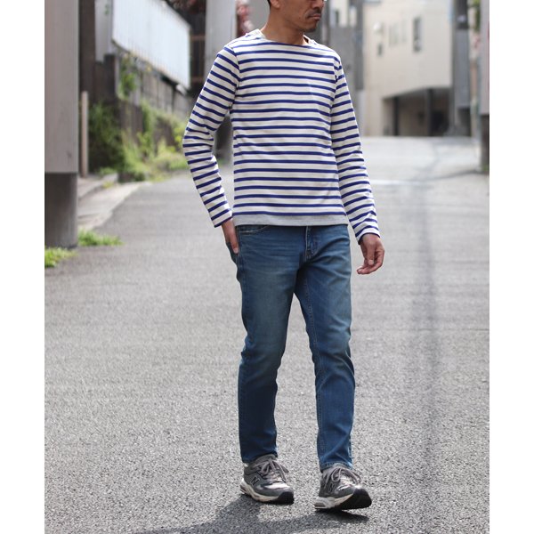 画像6: Basque 10オンス ( バスク天竺 ) ボートネックレイヤードカットソー【MADE IN JAPAN】『日本製』 / Upscape Audience