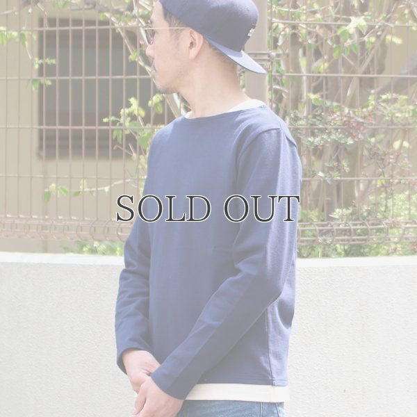 画像3: 【RE PRICE / 価格改定】Basque 10オンス ( バスク天竺 ) ボートネックレイヤードカットソー【MADE IN JAPAN】『日本製』 / Upscape Audience