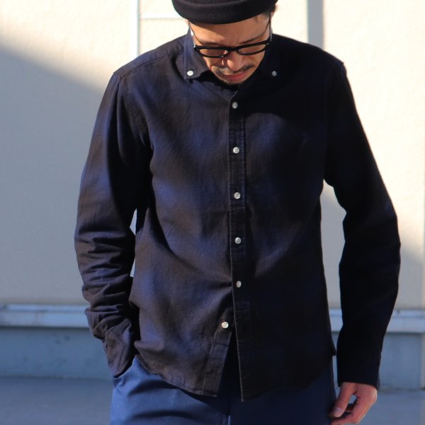 画像8: 【RE PRICE / 価格改定】コットンフランネルチェック ワイドスプレッドボタンダウン長袖シャツ【MADE IN JAPAN】『日本製』 / Upscape Audience