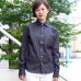 画像4: 【RE PRICE/価格改定】麻混デニムワイドスプレッド長袖シャツ [Lady's]【MADE IN JAPAN】『日本製』/ Upscape Audience