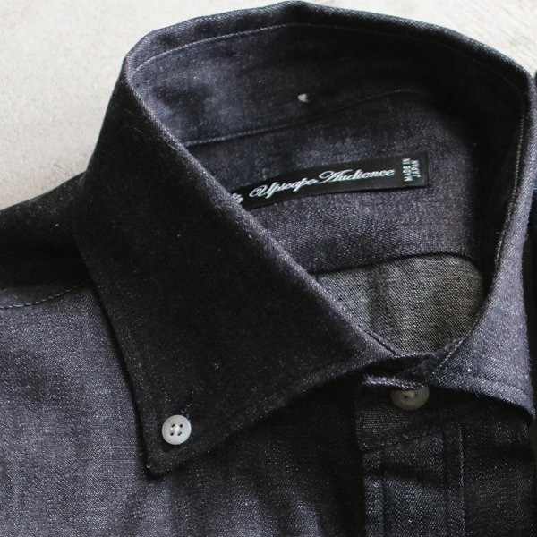 画像11: 【RE PRICE / 価格改定】麻混デニムワイドスプレッド長袖シャツ [Lady's]【MADE IN JAPAN】『日本製』/ Upscape Audience