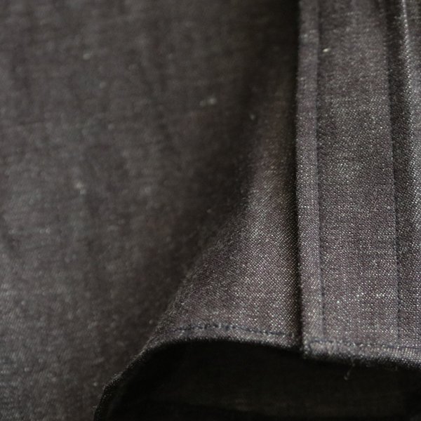 画像15: 【RE PRICE / 価格改定】麻混デニムワイドスプレッド長袖シャツ [Lady's]【MADE IN JAPAN】『日本製』/ Upscape Audience