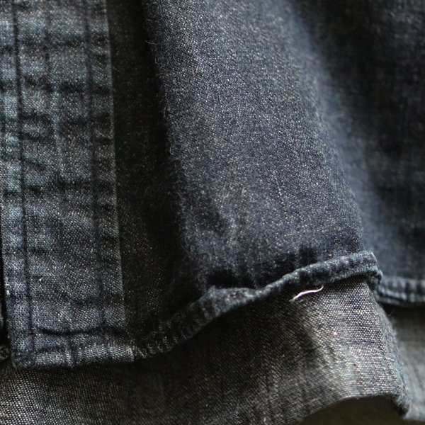 画像16: 【RE PRICE / 価格改定】麻混デニムワイドスプレッド長袖シャツ [Lady's]【MADE IN JAPAN】『日本製』/ Upscape Audience