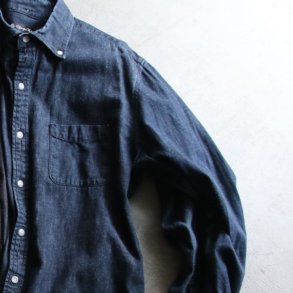 画像18: 【RE PRICE / 価格改定】麻混デニムワイドスプレッド長袖シャツ [Lady's]【MADE IN JAPAN】『日本製』/ Upscape Audience