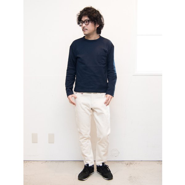 画像6: 【RE PRICE / 価格改定】セーターライク天竺ドロップショルダーポケット付き長袖カットソー【MADE IN JAPAN】『日本製』/ Upscape Audience