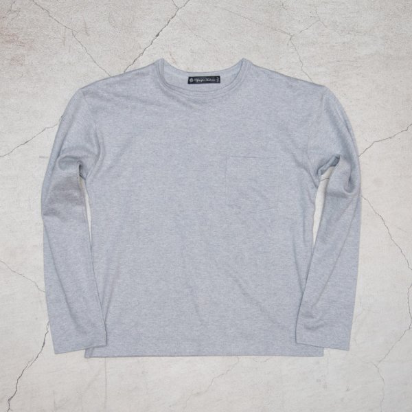 画像14: 【RE PRICE / 価格改定】セーターライク天竺ドロップショルダーポケット付き長袖カットソー【MADE IN JAPAN】『日本製』/ Upscape Audience