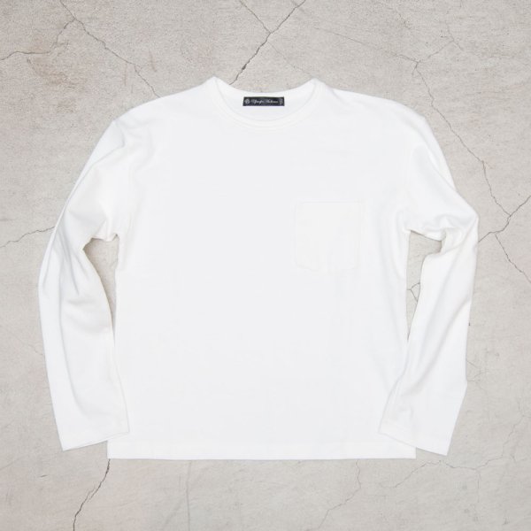 画像15: 【RE PRICE / 価格改定】セーターライク天竺ドロップショルダーポケット付き長袖カットソー【MADE IN JAPAN】『日本製』/ Upscape Audience