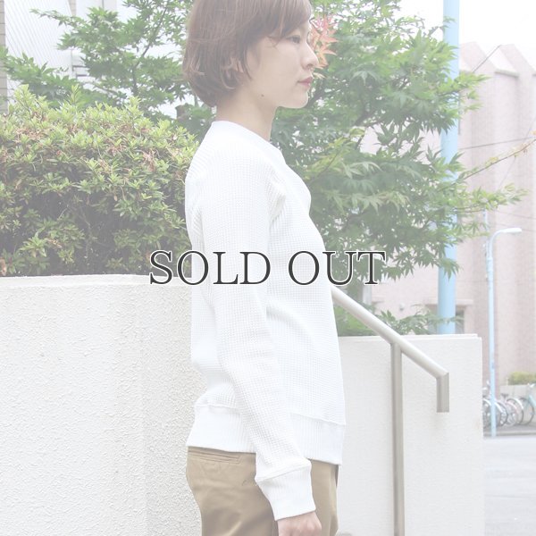 画像3: BIGワッフルクルーネック長袖ニットソー [Lady's]【MADE IN JAPAN】『日本製』/ Upscape Audience