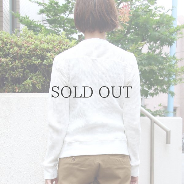 画像4: BIGワッフルクルーネック長袖ニットソー [Lady's]【MADE IN JAPAN】『日本製』/ Upscape Audience