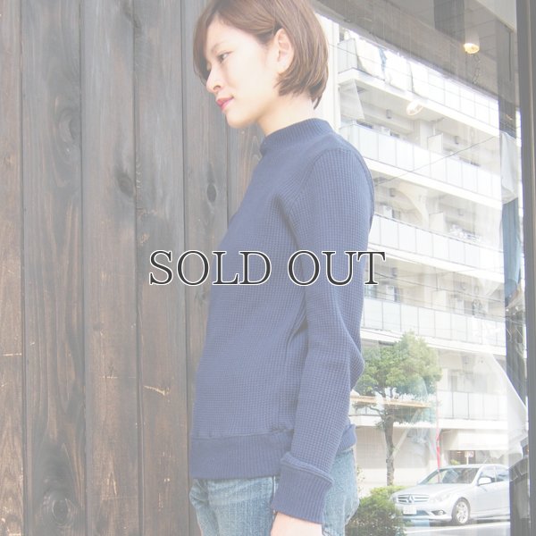 画像3: BIGワッフルモックネック長袖ニットソー [Lady's]【MADE IN JAPAN】『日本製』/ Upscape Audience