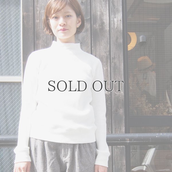 画像5: BIGワッフルモックネック長袖ニットソー [Lady's]【MADE IN JAPAN】『日本製』/ Upscape Audience