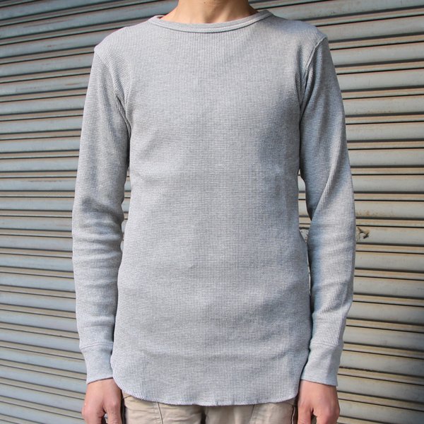 画像15: 【RE PRICE/価格改定】度詰ワッフルクルーネックロング長袖カットソー【MADE IN JAPAN】『日本製』 / Upscape Audience