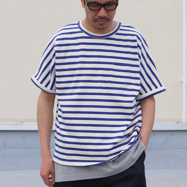 画像8: 【RE PRICE/価格改定】Basque 10オンス ( バスク天竺 )無地＆ボーダービッグポケT【MADE IN JAPAN】『日本製』/ Upscape Audience