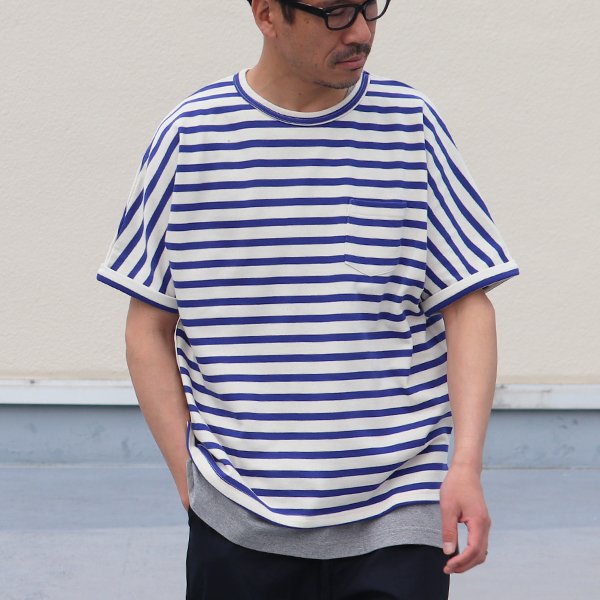 画像9: 【RE PRICE/価格改定】Basque 10オンス ( バスク天竺 )無地＆ボーダービッグポケT【MADE IN JAPAN】『日本製』/ Upscape Audience